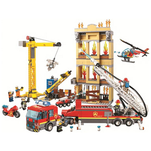 لگو سیتی شهرهای آتش نشانی 985 قطعه Fire Cities-اسباب بازی